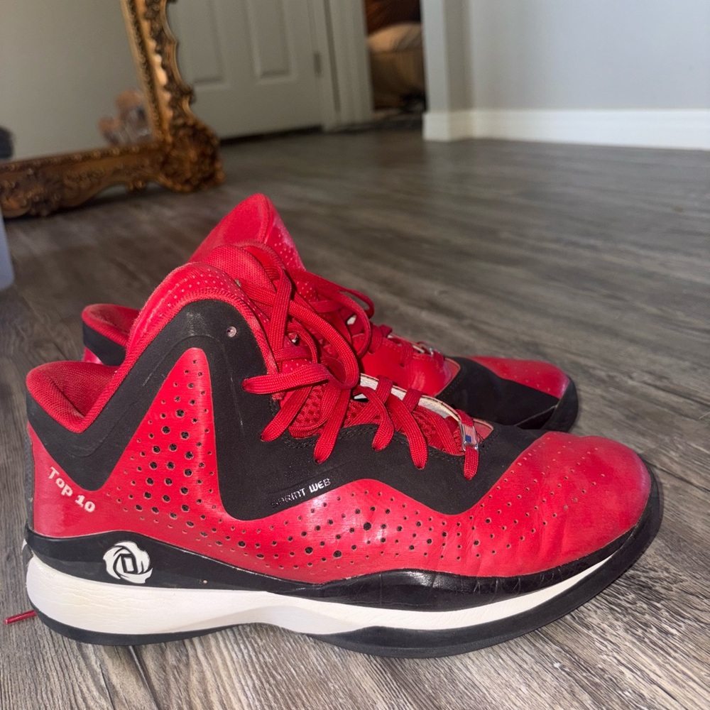 Red adidas Basketball Shoe
